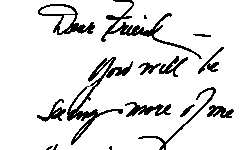 Handwriting specimen