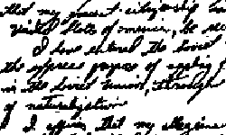Handwriting specimen