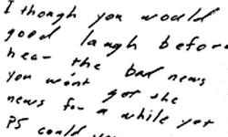 Handwriting specimen