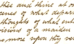 Handwriting specimen